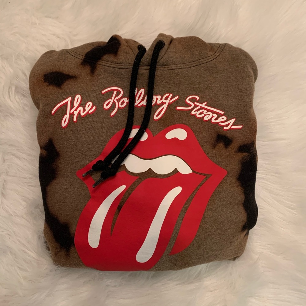 The Rolling-stones Cropped Hoodie